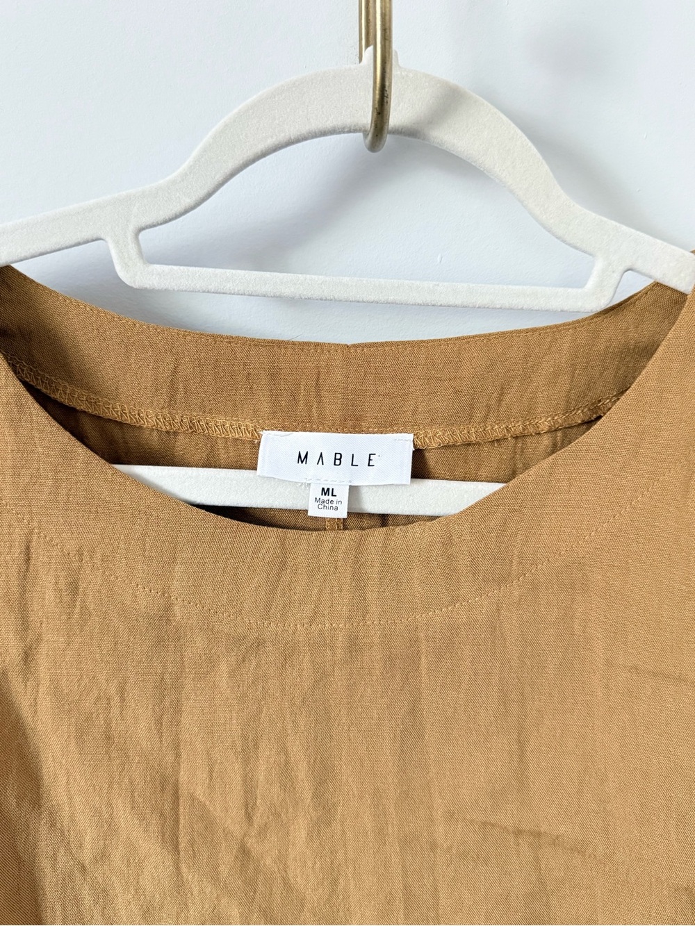 MABLE Mustard Layered Set, Top and Skirt - Picture 2 of 6